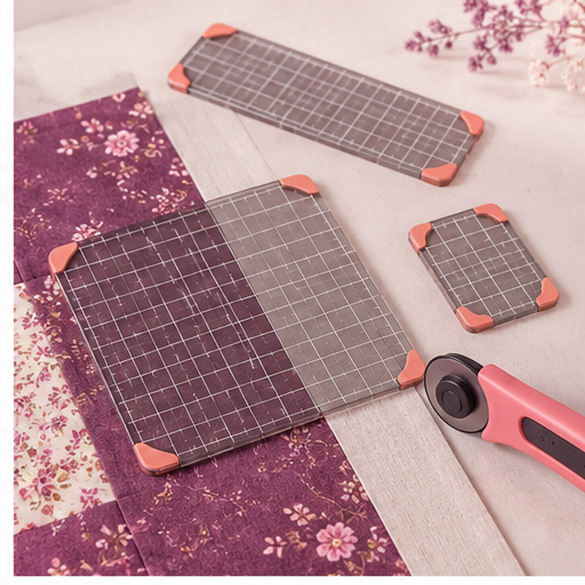 Acrylic Quilting Ruler Set — 3 Piece — feature