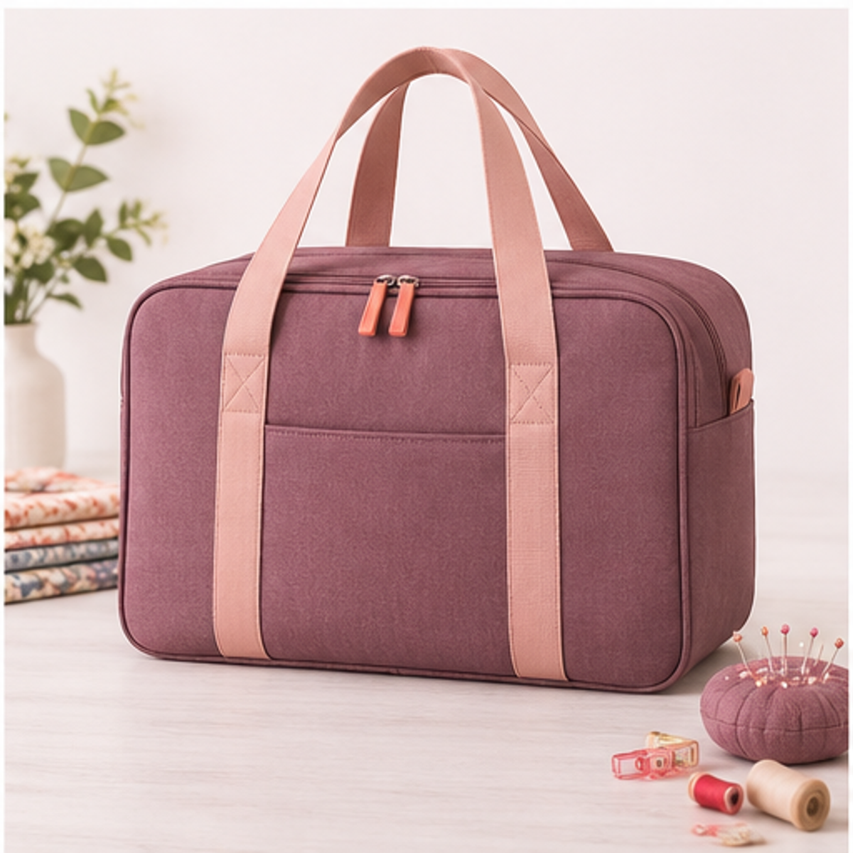 Portable Sewing Project Tote — overview